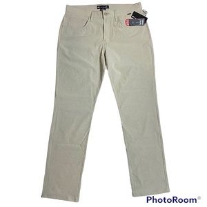 Travis Mathew NWT Golf Pants Slacks 777 Prestige Beckladdium Size 33 Khaki.